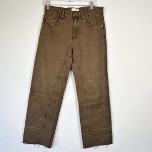 We The Free Tan Mid-Rise Straight Leg Jeans